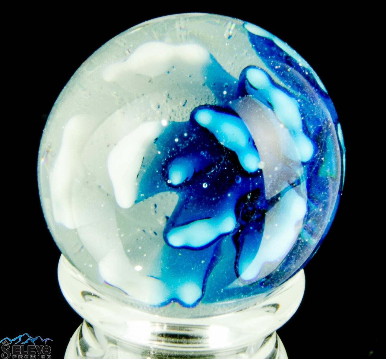 Soft Glass Flower Marble #1